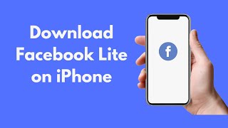 How to Download Facebook Lite on iPhone 2021 [upl. by Nihcas453]