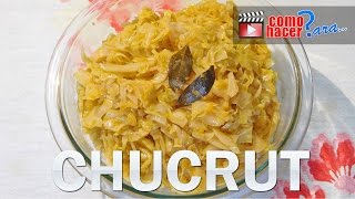 Cómo Hacer CHUCRUT  Receta fácil y rápida [upl. by Lola76]