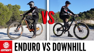 Enduro Vs Downhill Mountain Bike Race  Which Is Faster [upl. by Ina185]