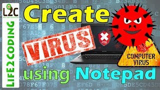 How to Create a Virus using Notepad [upl. by Emmons]