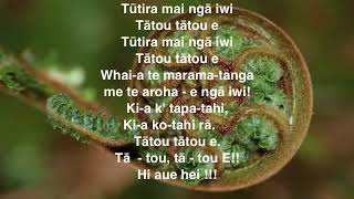 Tutira Mai  with lyrics [upl. by Astiram]