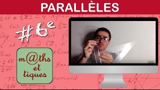 Construire deux droites parallèles  Sixième [upl. by Casilda]