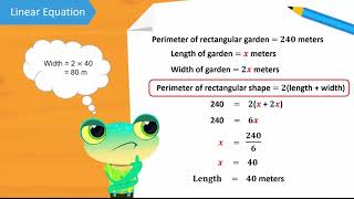 Solve RealLife Problems Involving Linear Equations  Algebra [upl. by Notsruht]