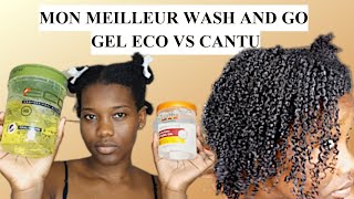 MON MEILLEUR WASH AND GOCHEVEUX CRÉPUS TYPE 4  GEL ECO STYLER VS CANTU [upl. by Yrrag]