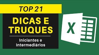 21 MELHORES DICAS E TRUQUES DO EXCEL  Iniciantes e Intermediários [upl. by Riker307]