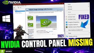 Nvidia Control Panel Missing FIX  Nvidia Control Panel Display Settings Missing Windows 10  2025 [upl. by Llenoil]