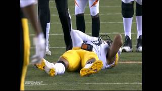 Ryan Shazier Gets InjuredMonday Night Football [upl. by Airdnassac]