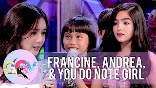 You Do Note girl exchanges lines with Andrea and Francine  GGV [upl. by Richardson]