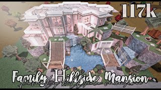 Bloxburg Family Hillside Mansion 117k No large plot [upl. by Manning741]