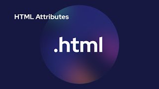 HTML Attributes [upl. by Lust]