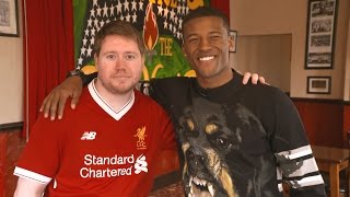 Gini Wijnaldum surprises LFC fan at the pub  Pure Liverpool FC [upl. by Ynwat262]