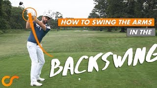 HOW TO SWING THE ARMS IN THE BACKSWING [upl. by Sukul844]