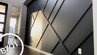 DIY ACCENT WALL  MODERN ACCENT WALL [upl. by Tito]