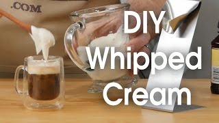 DIY whipped cream in 60 seconds [upl. by Oglesby]