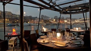 Seine River Dinner Cruise in Paris France [upl. by Noyrb414]