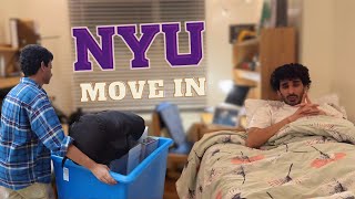 COLLEGE MOVE IN DAY  New York University 2024 [upl. by Sirromal]