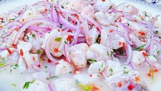 CEVICHE PERUANO PASO A PASO [upl. by Giovanna]