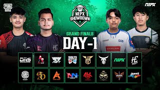 PUBG Mobile NEPX Showdown  Grand Finals Day 1 [upl. by Rednijar]