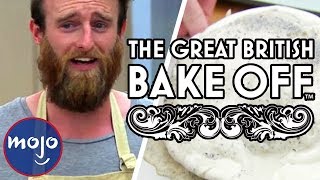 Top 10 Great British Bake Off Disasters [upl. by Seeto]