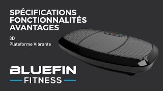 Bluefin  Accessoire de Fitness Plateforme Vibrante 3D à double moteur  Oscillation et vibration [upl. by Maroj]