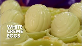 Inside Cadbury WHITE CREME EGGS [upl. by Havener91]