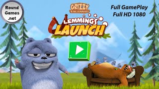 Grizzy and The Lemmings Lemmings Launch  Full GamePlay  Full HD [upl. by Eeslek]