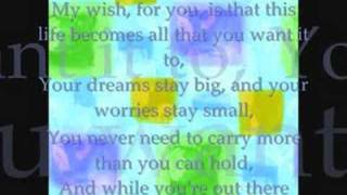 Rascal Flatts My Wish InstrumentalW lyrics [upl. by Alehtse]