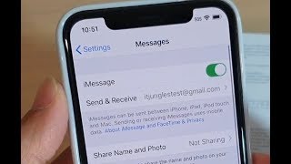 iPhone 11 Pro How to Turn iMessages On  Off [upl. by Rother903]