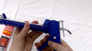 Caulking Gun  How to move plunger back [upl. by Esirehc]