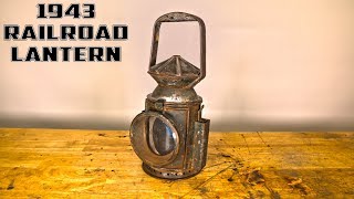 Restoring 1943 GREEN LANTERN  76 YEAR OLD RAILROAD LANTERN RESTORATION [upl. by Junno]