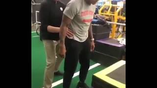 Ryan Shazier IMPRESSIVE Box Jump 👏 [upl. by Notyard239]