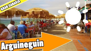 Arguineguin Gran Canaria Spain Tour of beach and resort [upl. by Roswell956]