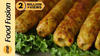 Chicken Cheese Seekh Kabab Recipe By Food Fusion [upl. by Neel60]