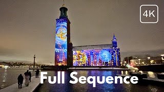 Nobel Week Lights At Stockholm City Hall Sweden 4K 2023 [upl. by Aner]