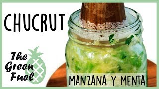 Chucrut De Col Con Manzana Y Menta Superalimento Fermentado  The Green Fuel [upl. by Naujuj467]