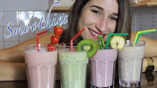 4 leckere Smoothies  ganz einfach selber machen [upl. by Ahsinac55]