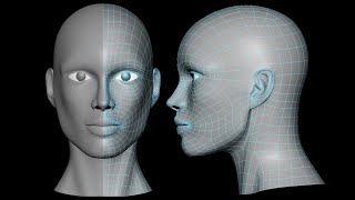 Maya tutorial Woman face 3d model Part01 [upl. by Flieger]