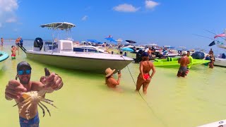 Labor Day party at islamorada sandbar  walk through video [upl. by Ekud]