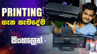 හරිම Printer එක තෝරාගමු  Printing Explained in Sinhala [upl. by Abraham]