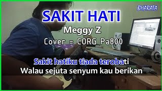 SAKIT HATI Meggy Z KARAOKE Cover Pa800 [upl. by Kalmick607]