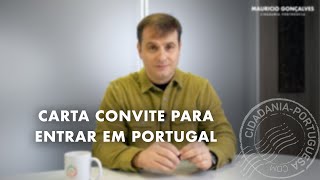 CARTA CONVITE PARA ENTRAR EM PORTUGAL [upl. by Wilmar]