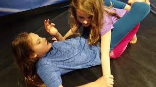 BJJ Girls  Kids Jiu Jitsu Techniques  Kimura from Guard [upl. by Krenek]