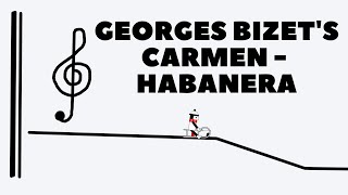 Line Rider  Carmen Habanera  Georges Bizet [upl. by Jezabelle]