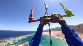 Kite surfer flies away 150m high [upl. by Pontone460]