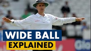 Wide Ball in Cricket Explained  Cricket Law 22  Know Cricket Better Series [upl. by Lamberto]