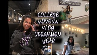 NYU COLLEGE MOVE IN DAY VLOG FRESHMEN YEAR [upl. by Gibbon]