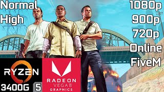 GTA V  Ryzen 5 3400G Vega 11 amp 8GB RAM [upl. by Aissert]