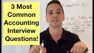 3 most frequently asked accounting interview questions [upl. by Timothea]