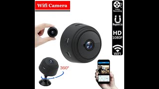 How to install A9 mini cameras with HDWiFiCam Pro APP and record videos [upl. by Mellar949]