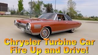 Chrysler Turbine Car Fire Up and Drive [upl. by Andra46]